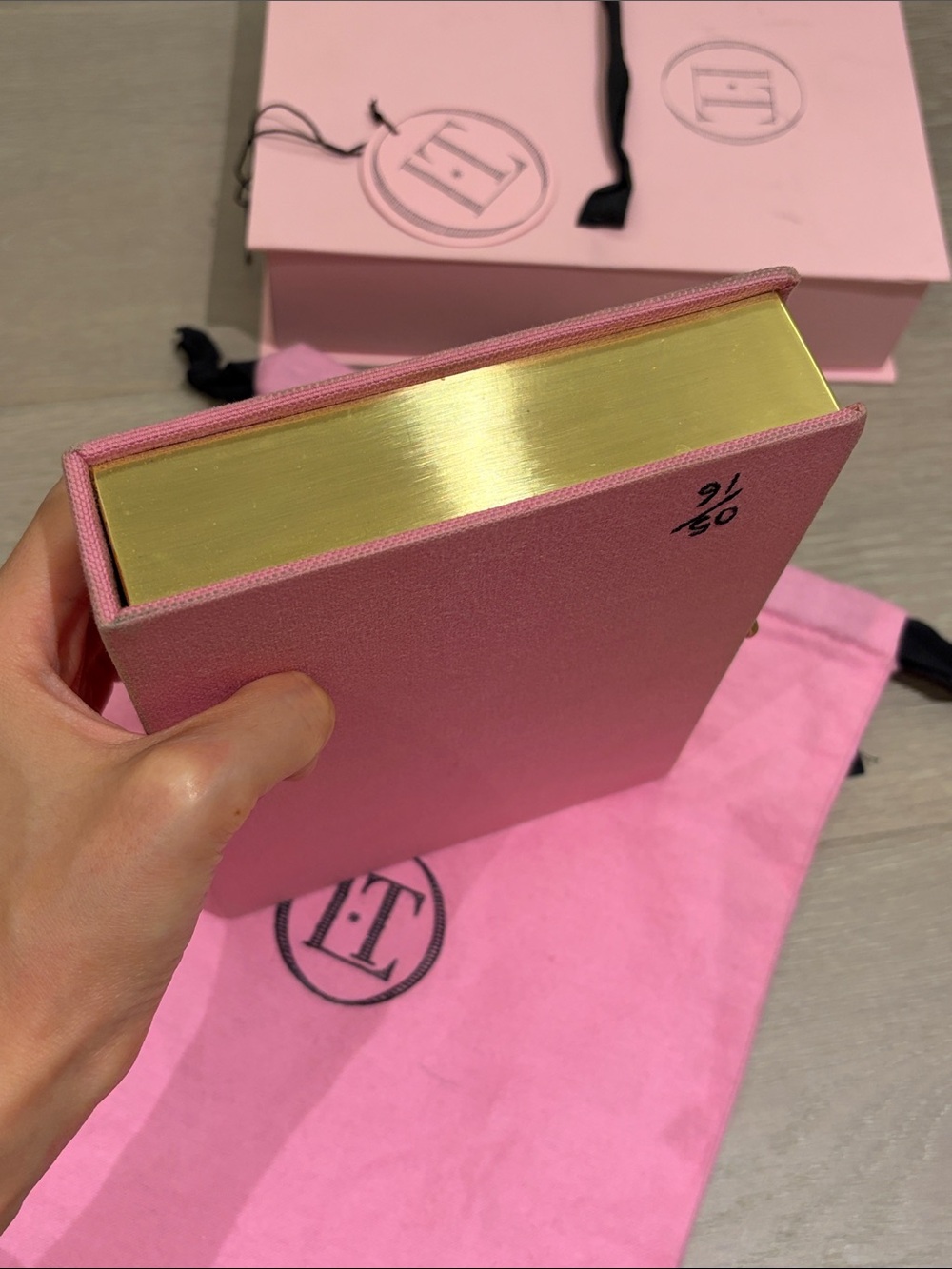 Olympia Le-Tan Danielle Steel Pink 'Dating Game' Book Clutch with heart - Picture 5 of 7